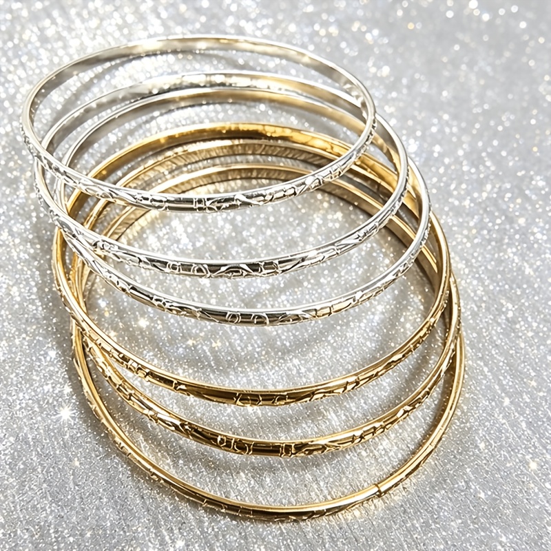 6pcs Fashionable Versatile Bracelet Set for Women